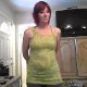 An attactive girl with red dyed hair tells us that she has been farting for a while and has to take a shit after holding it for a few days. She farts a few times and heads to the bathroom where she shits on the tile floor. Older clip. About 8 minutes.